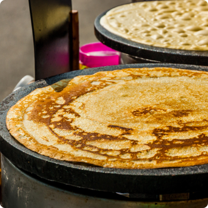 Crépière pour tout événement dans l'Yonne (89) et la Seine Martime (77), proposé par Anim en Délire